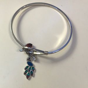 Silver peacock bangle!
